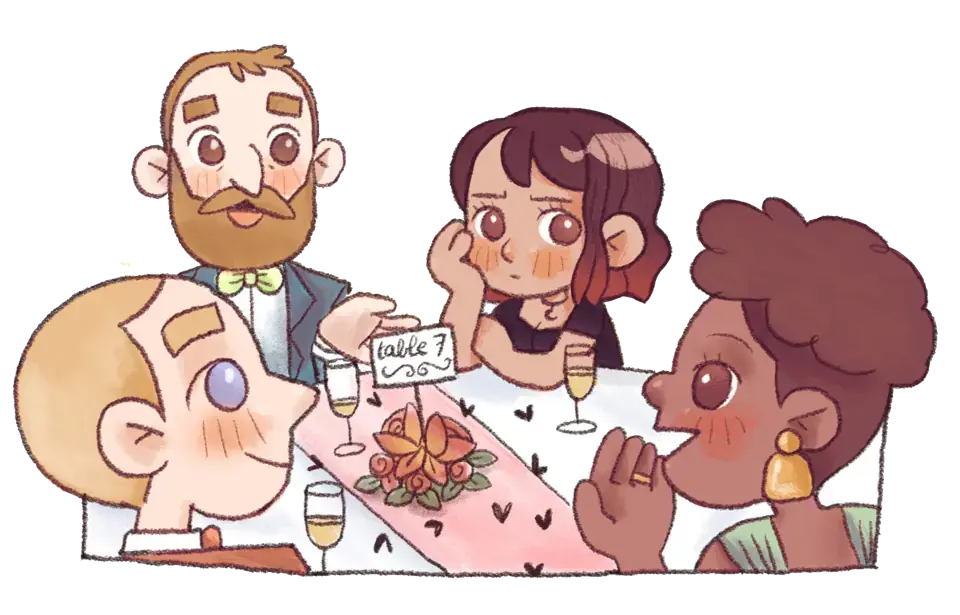 Concept art for the video game RSVP