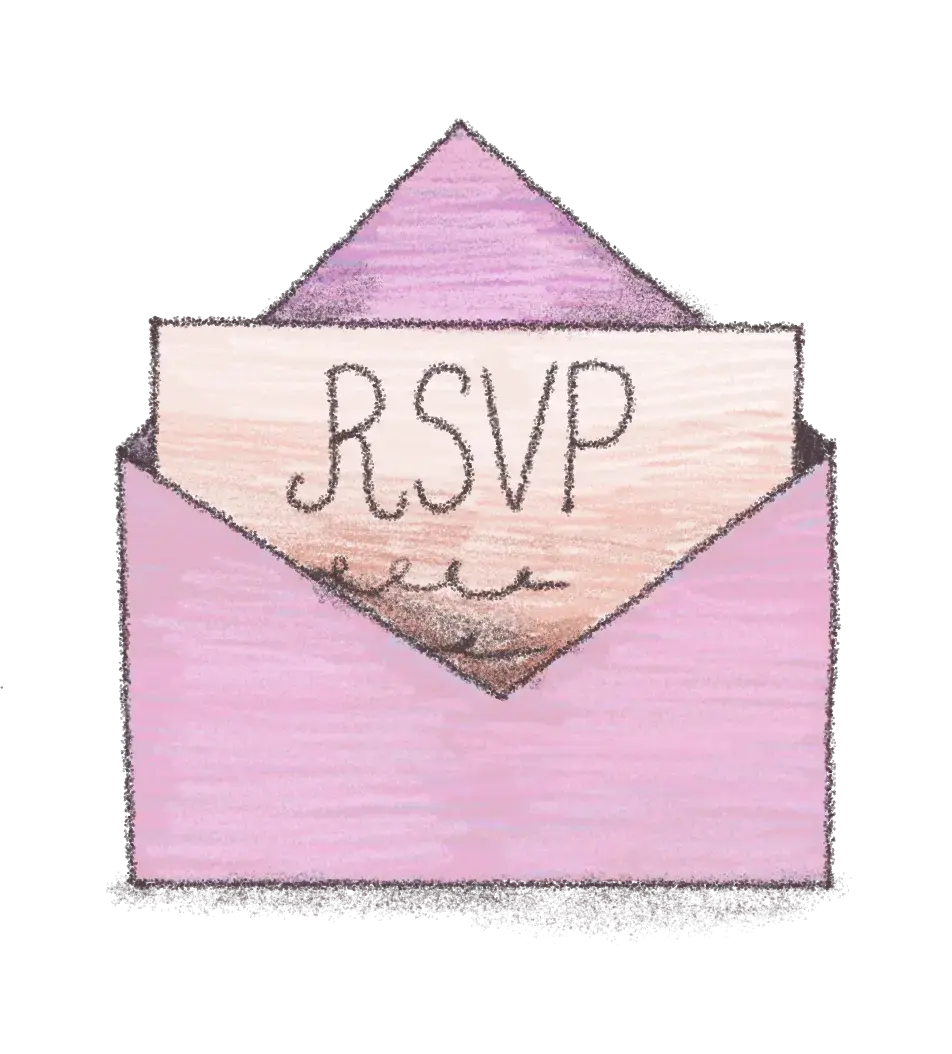 Une illutration d'un carton RSVP